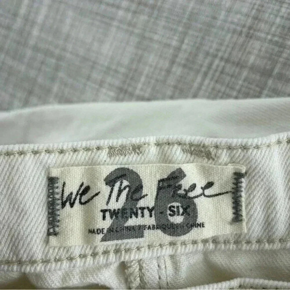 We The free People Womens Size 26 mini jean skirt raw hem 2514 - Picture 5 of 9